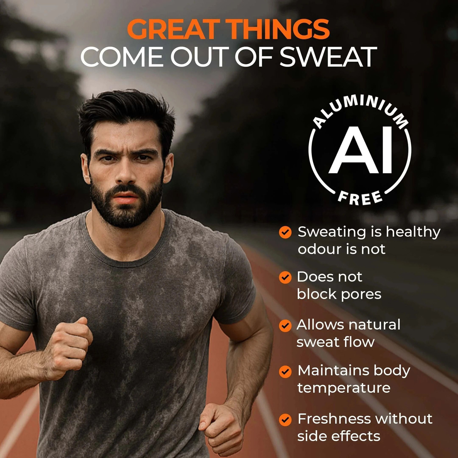 Image of BEARDO Sport Deodorant Stick | | Long Lasting Freshness | Odour Defense Zinc Activ Deodorant Roll-on - For Men