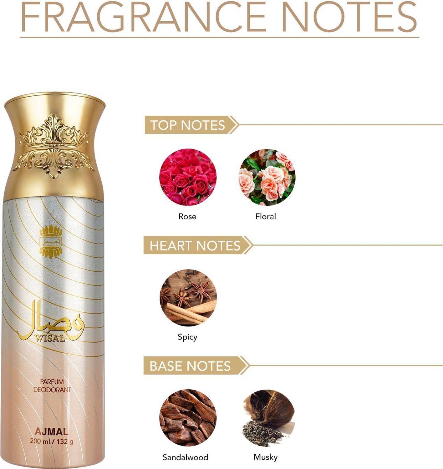 Ajmal Wisal Deodorant Spray 200ml - Image 2