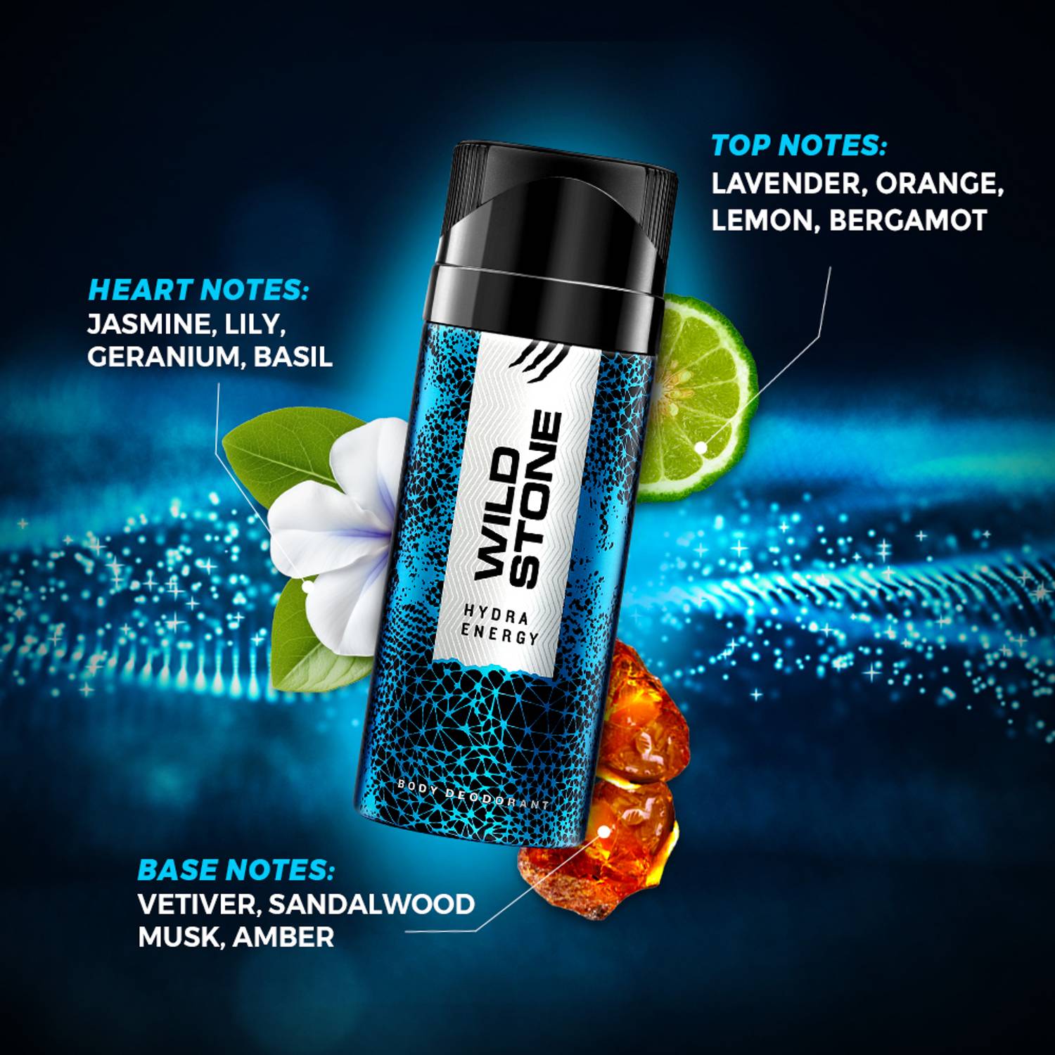 Wild Stone Hydra Energy Body Spray - For Men - Image 4