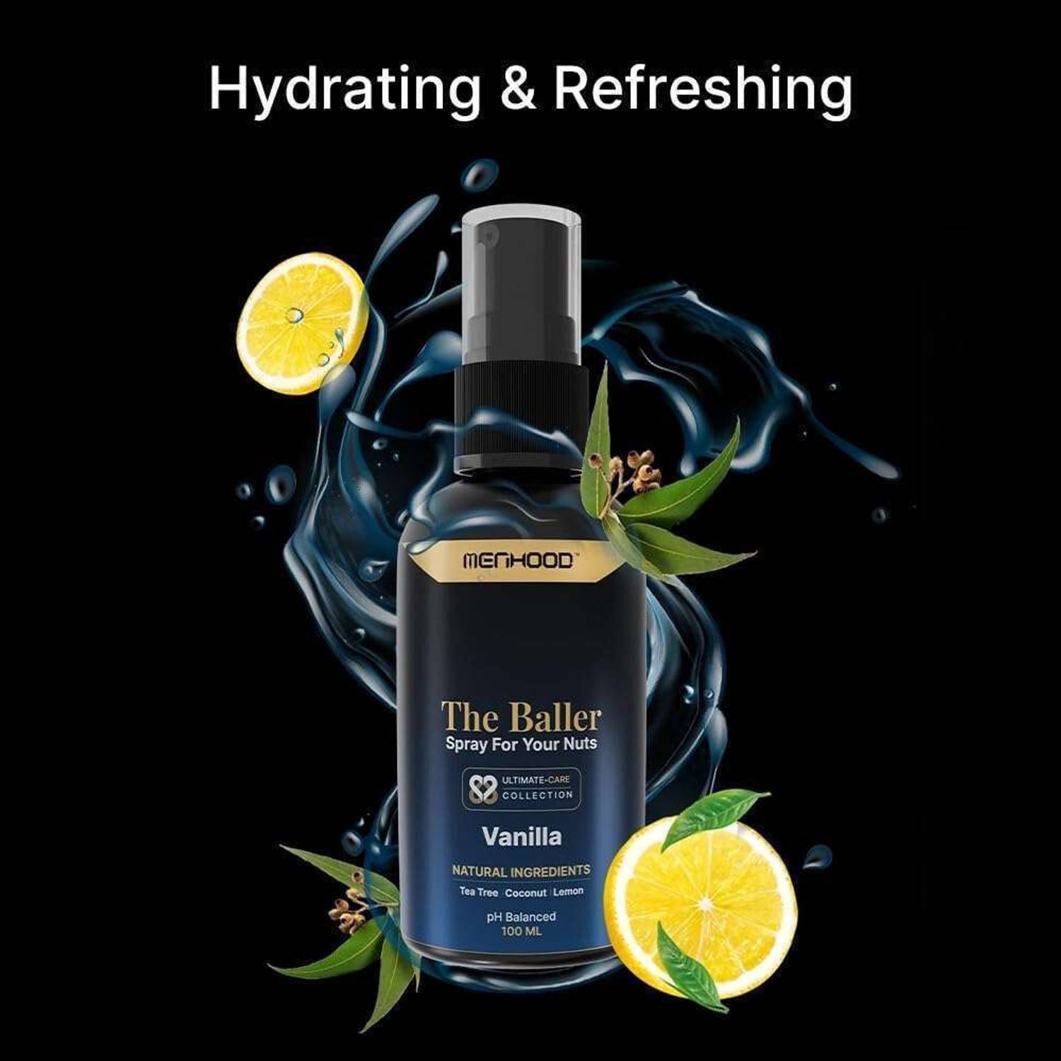 Menhood The Baller Antibacterial Body Mist for Men - Image 2