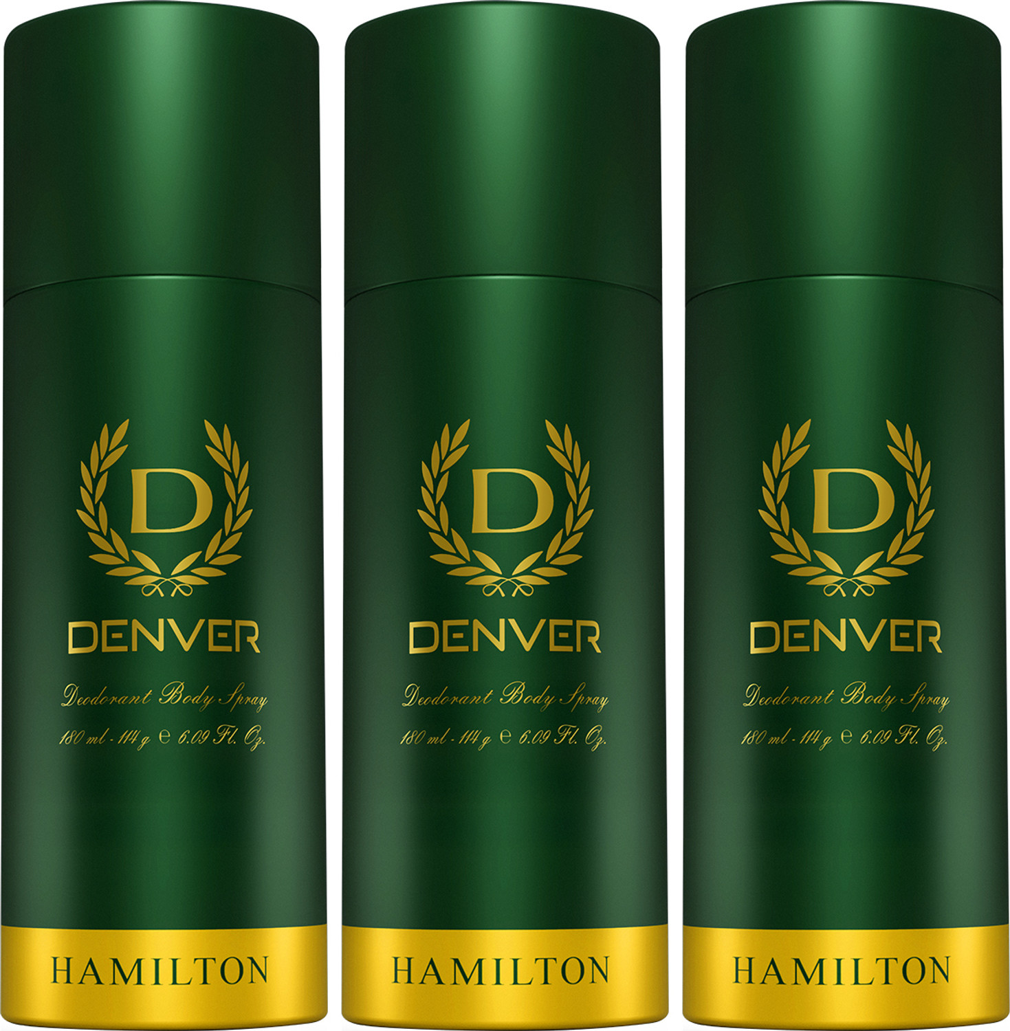 DENVER HAMILTON Deodorant Spray  -  For Men (540 ml, Pack of 3)