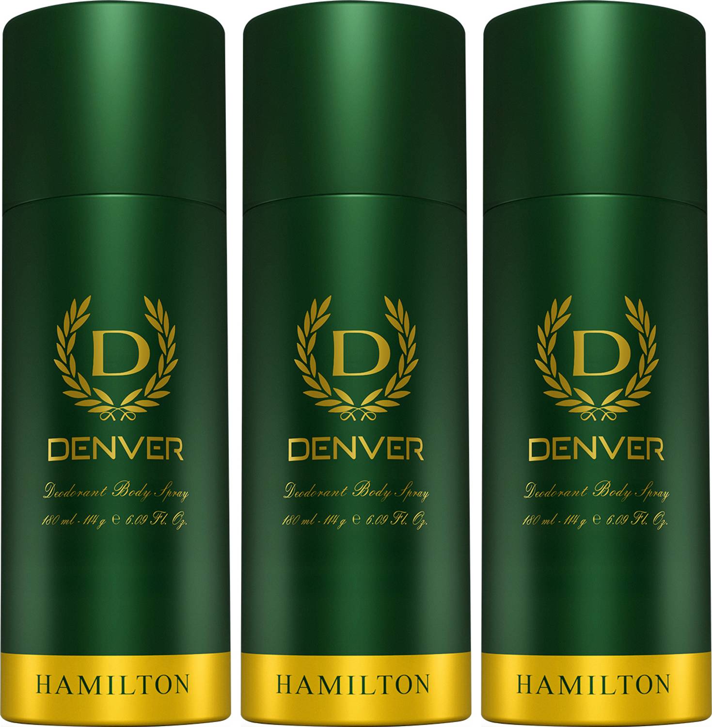 DENVER HAMILTON Deodorant Spray - For Men (540 ml, Pack of 3)