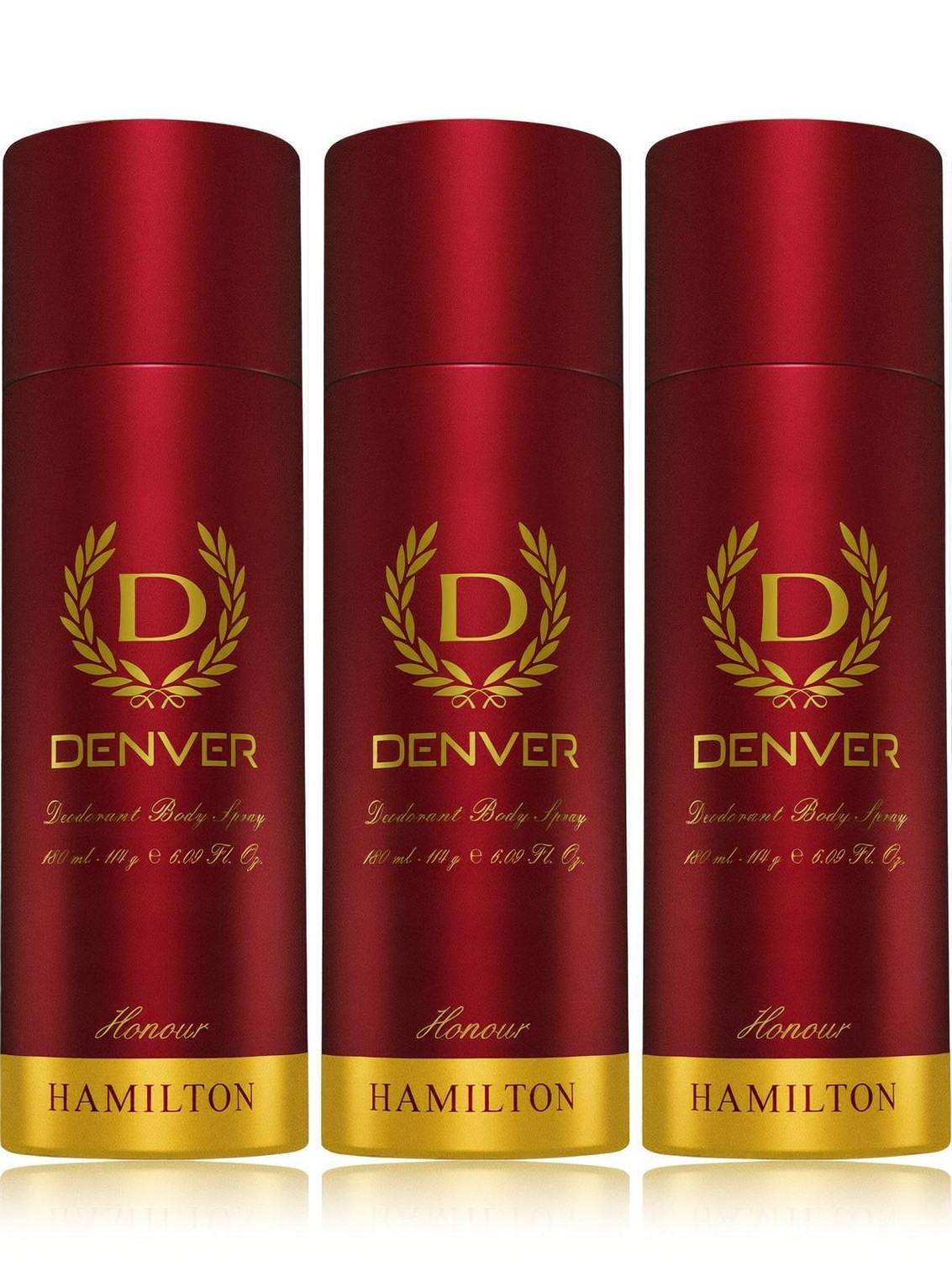 Image of DENVER Honour Deodorant Spray - For Men (600 ml, Pack of 3)