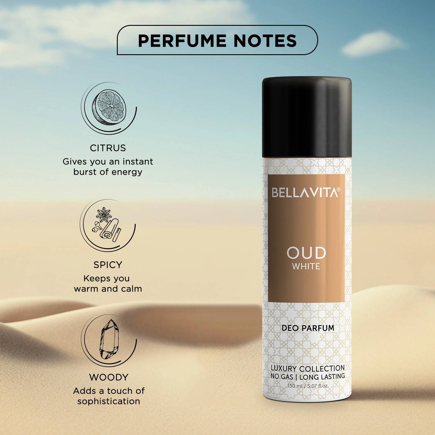 BELLAVITA OUD WHITE Deo Parfum Combo - Image 2