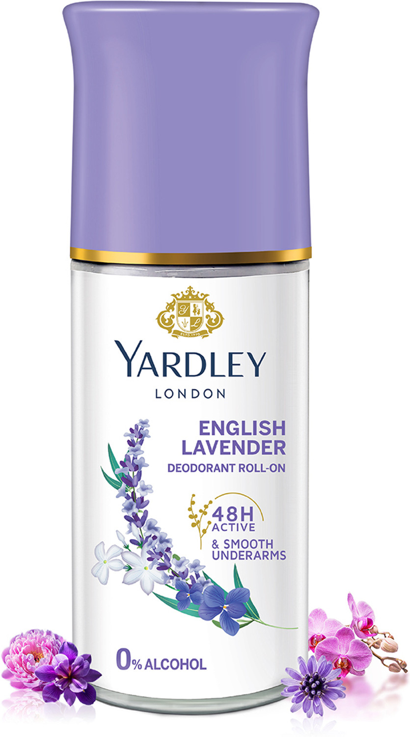 Image of Yardley London by Wipro English Lavender Anti-Perspirant with 48-Hour Active Sweat Protection Deodorant Roll-on - For Women