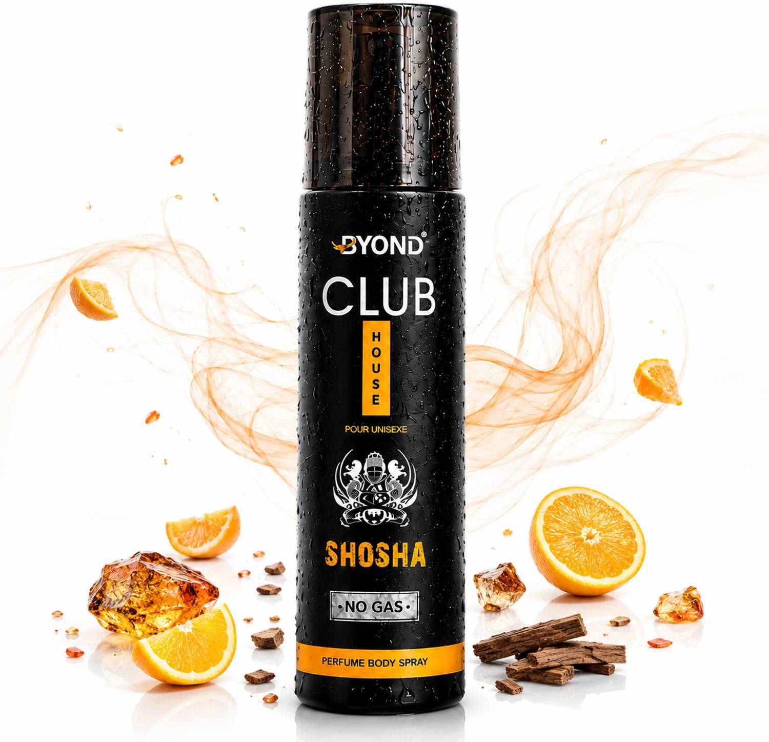 Byond Shosha No Gas Unisex- Long Lasting Fragrance, Premium Daily Wear Scent Perfume Body Spray - For Men & Women