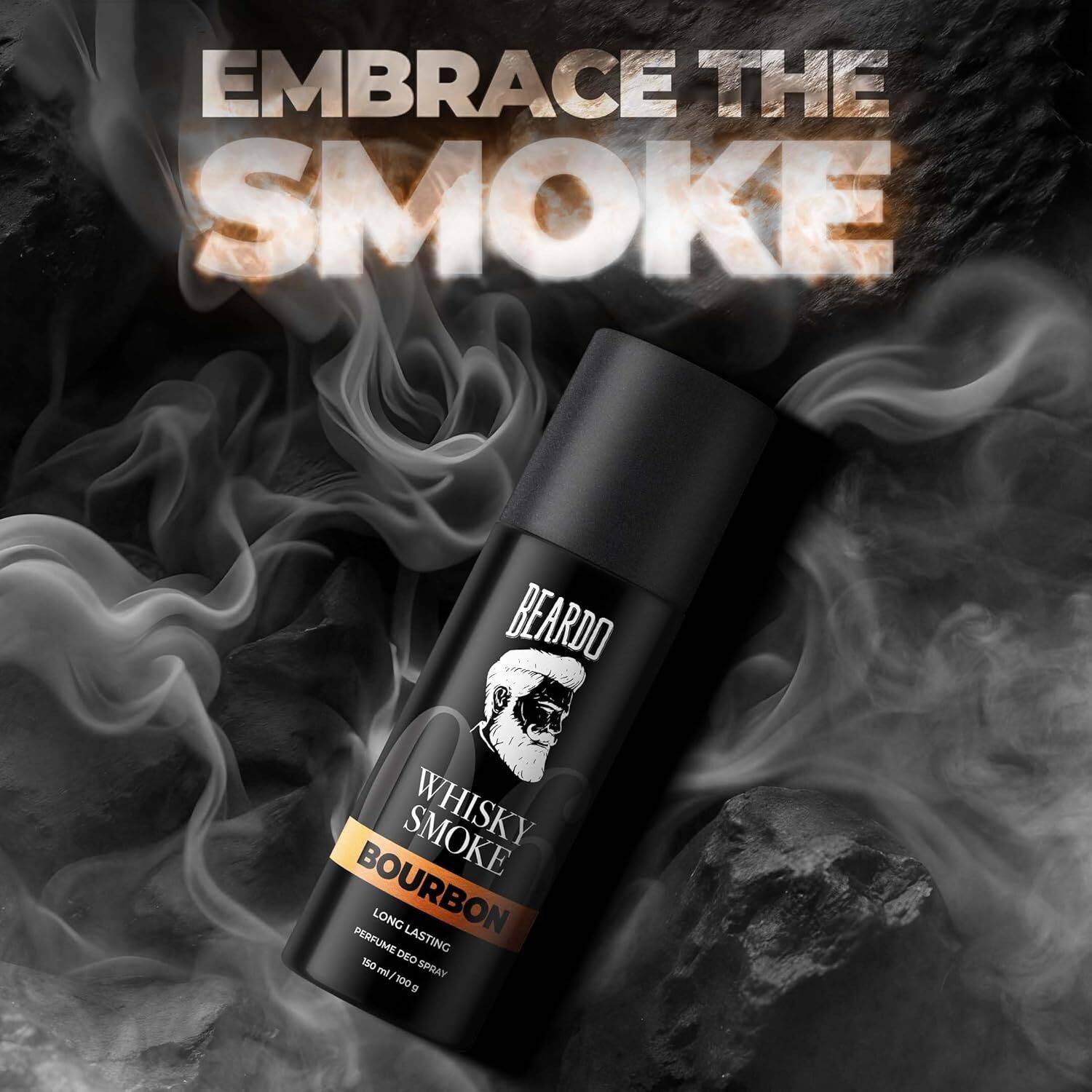 BEARDO Whisky Smoke Bourbon Deo Body Spray 150ml - Image 3