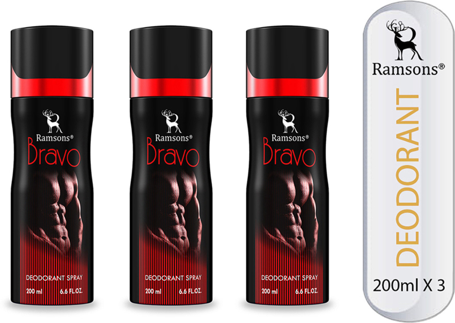 Image of RAMSONS Bravo Deodorant Spray - For Men