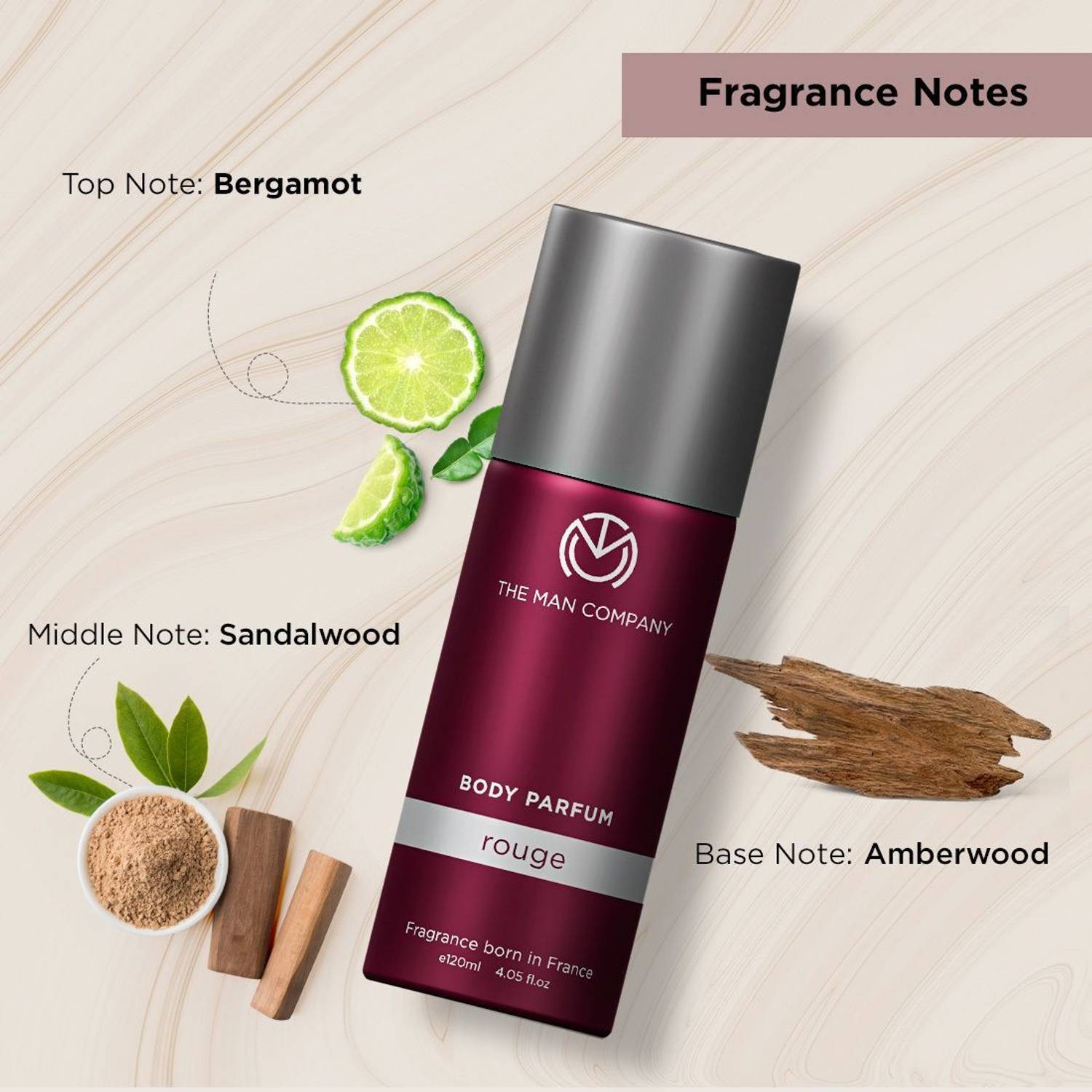 THE MAN COMPANY Rouge Long-Lasting Deodorant Spray 120 ml - Image 2