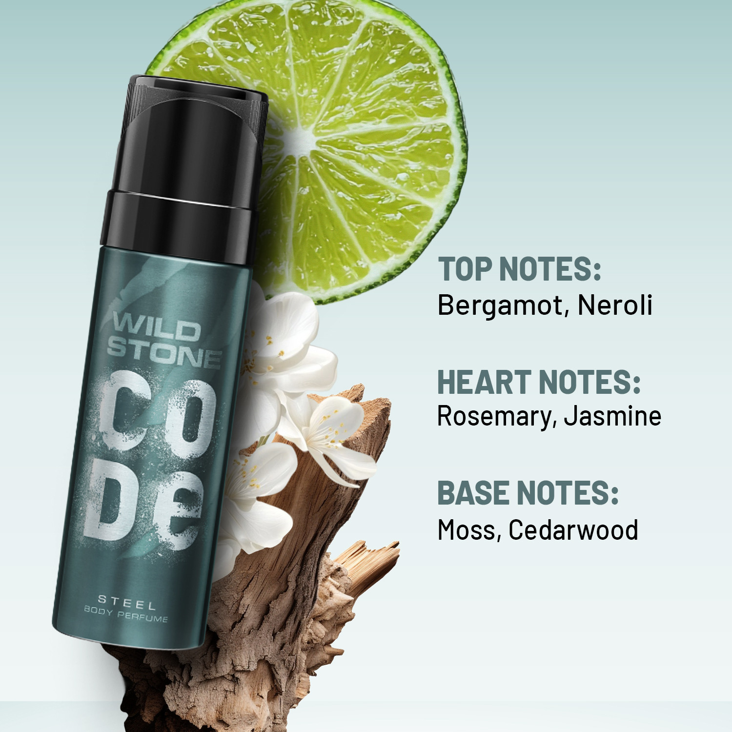 Image of Wild Stone CODE Steel & Copper (150 ml each) Perfume Body Spray - For Men