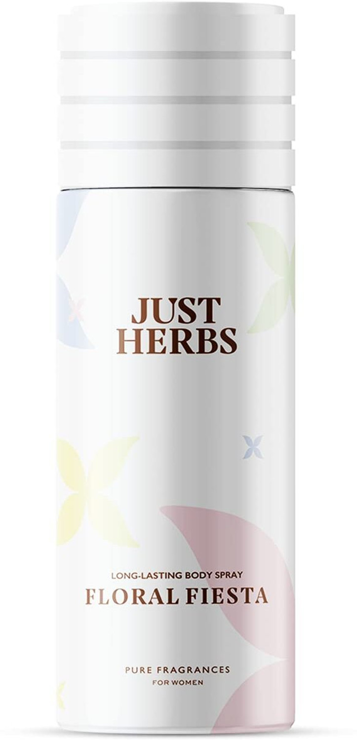 Image of Just Herbs Long Lasting Body Spray Floral Fiesta Deodorant Spray - For Women