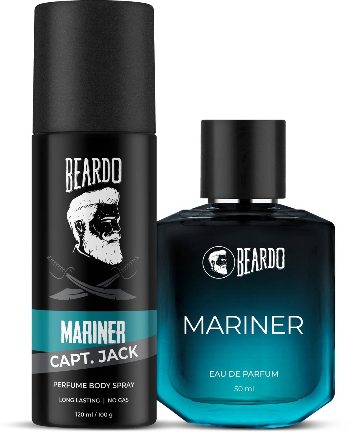 BEARDO Mariner Perfume & Captain Jack Body Spray Strong & Long