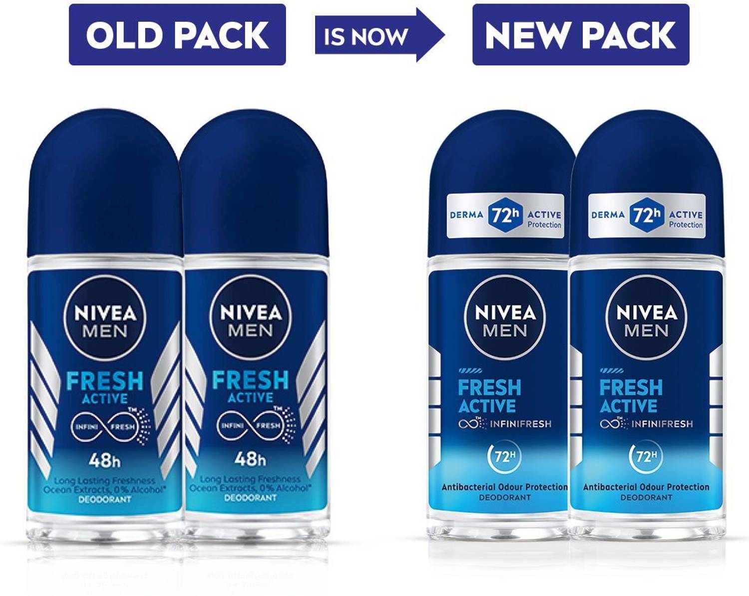 NIVEA Fresh Active Deodorant Roll-on 50ml - Image 5