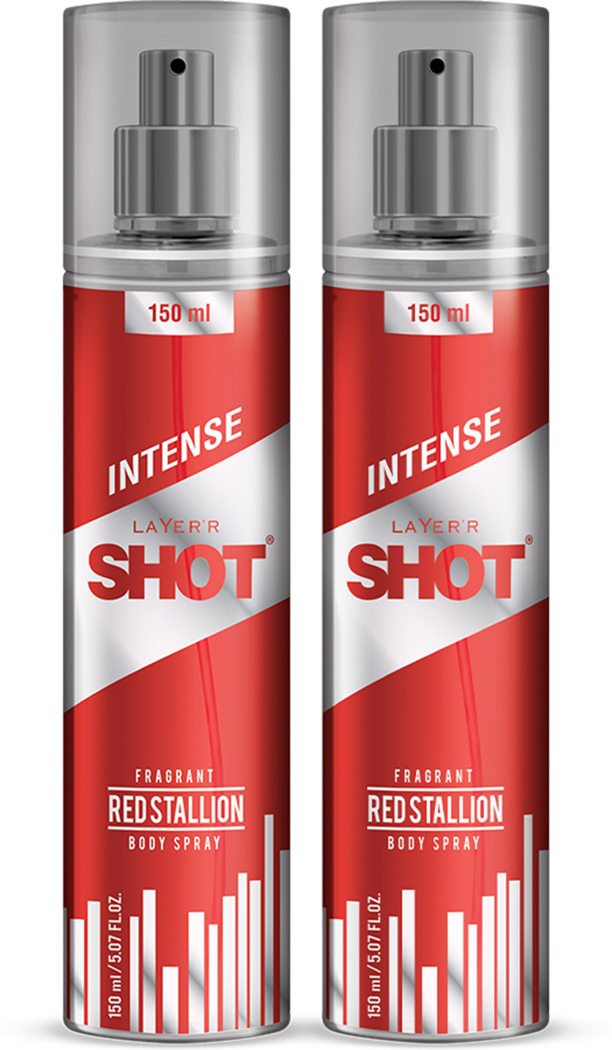 Image of LAYER'R Shot Red Stallion Fragrant Long Lasting Fragrance Body Spray - For Men