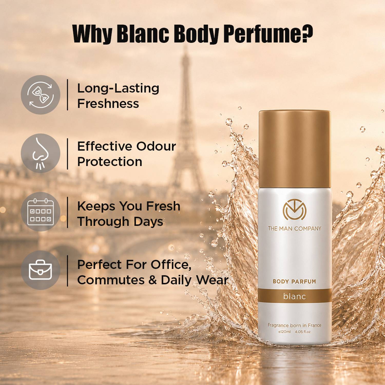 The Man Company Blanc 55ml Deodorant - Image 3