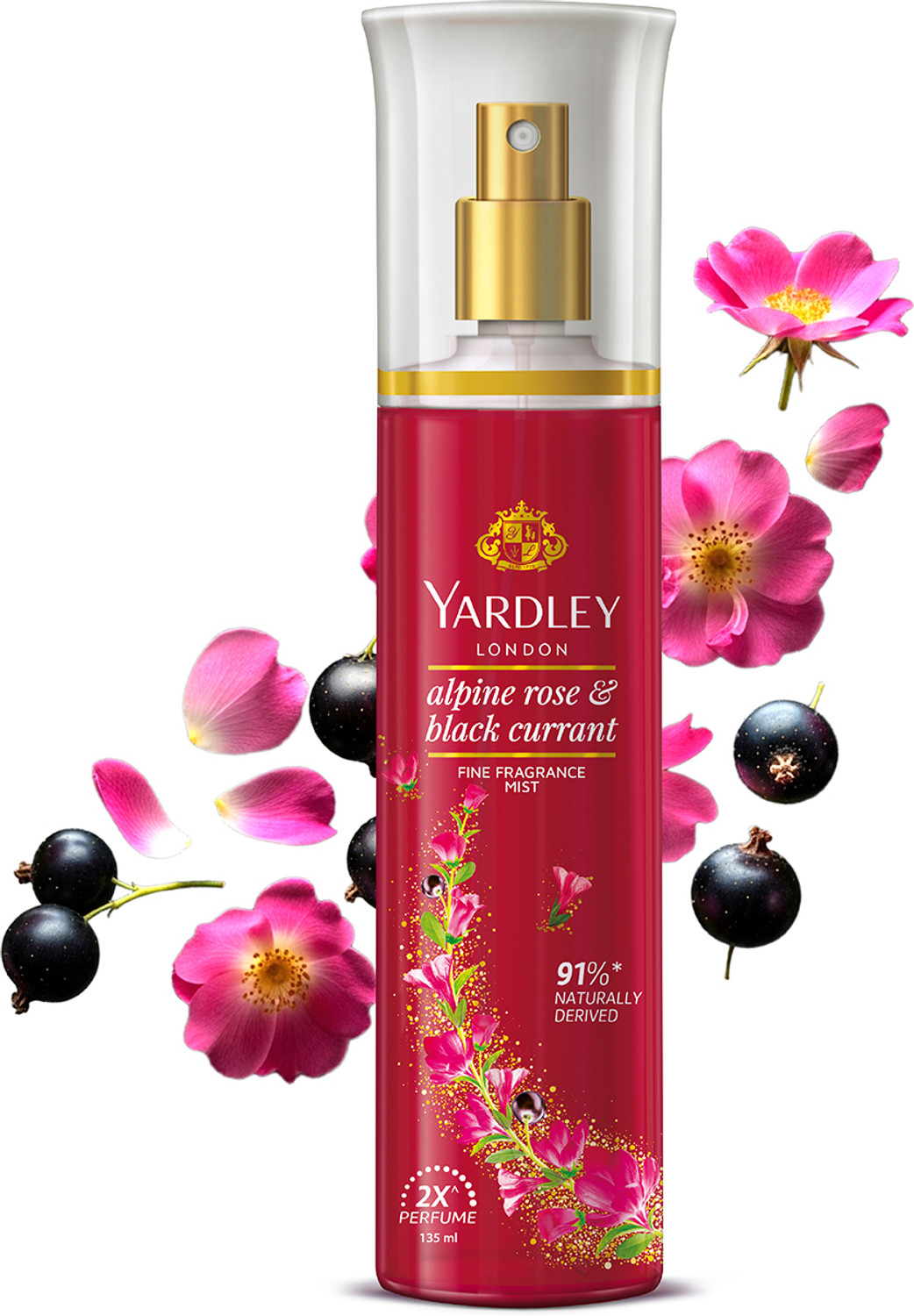 Image of Yardley London Alpine Rose & Black Currant Fine Fragrance with 2X Perfume Body Mist - For Women