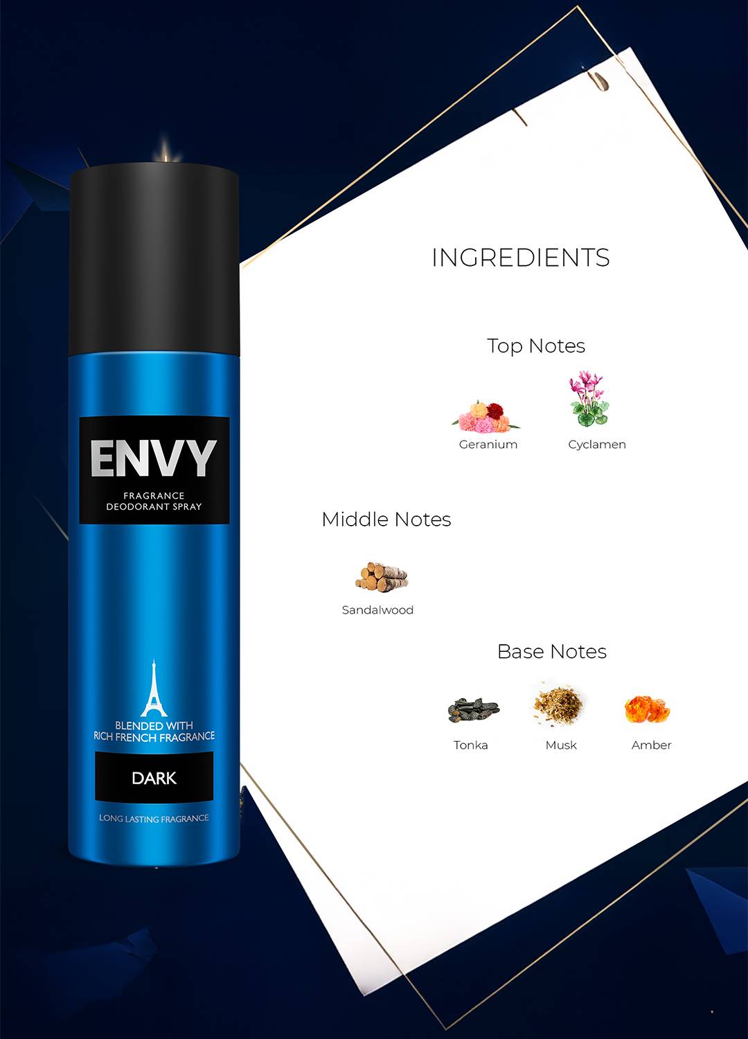 Envy Fairy & Dark Perfume Deodorant Spray 140ml - Image 3