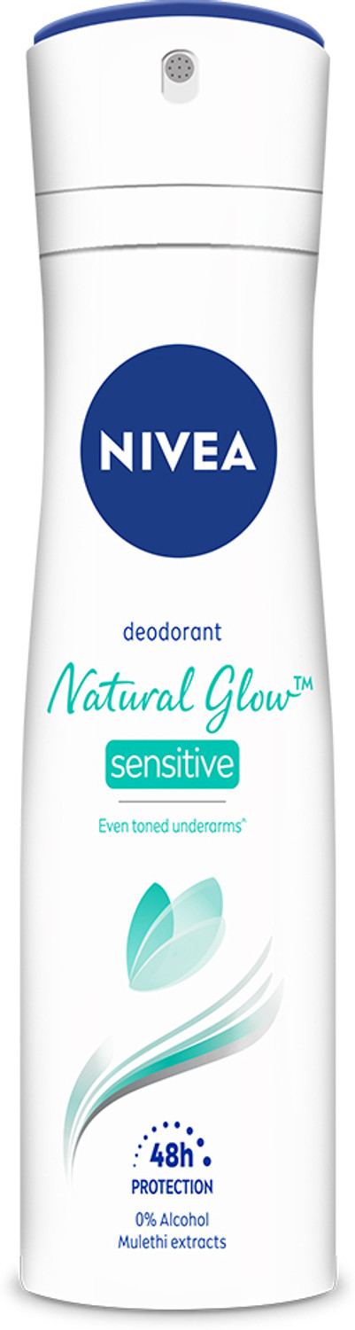 Image of NIVEA Natural Glow Sensitive Deodorant & Natural Glow Smooth Deodorant Spray - For Women