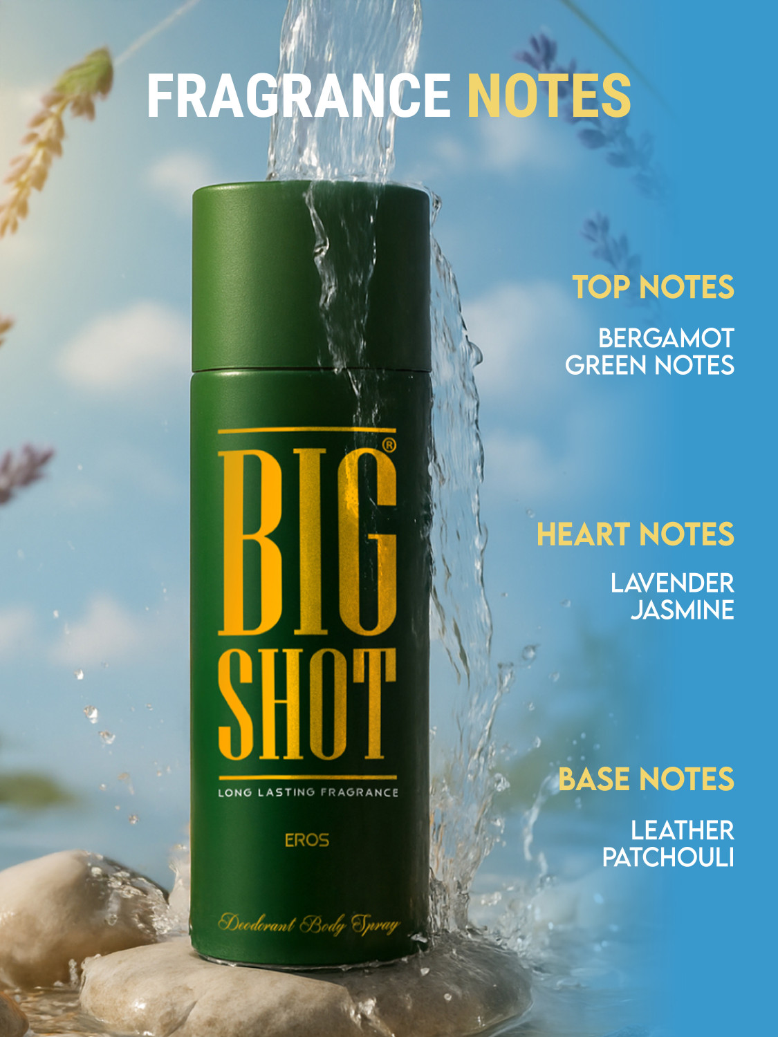 Image of OSCAR Big Shot Eros, Privee & Red (150mlx3) Long Lasting Body Deo Deodorant Spray - For Men & Women