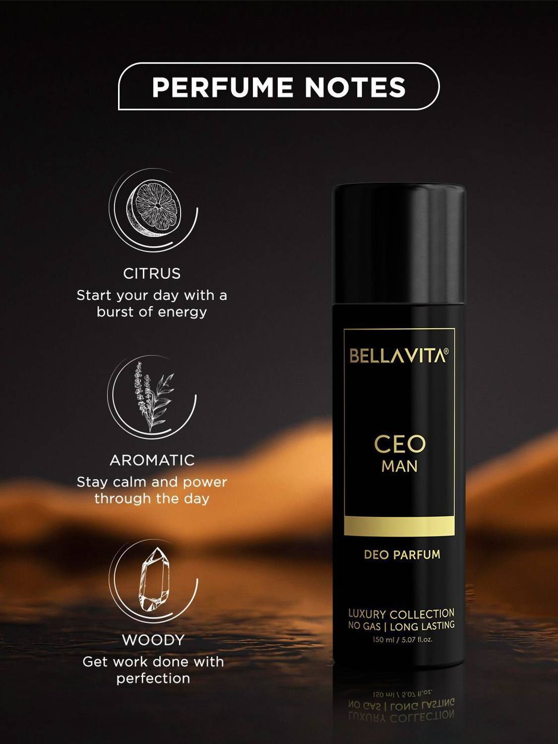BELLAVITA CEO MAN Perfume Body Spray 150 ml - Image 3