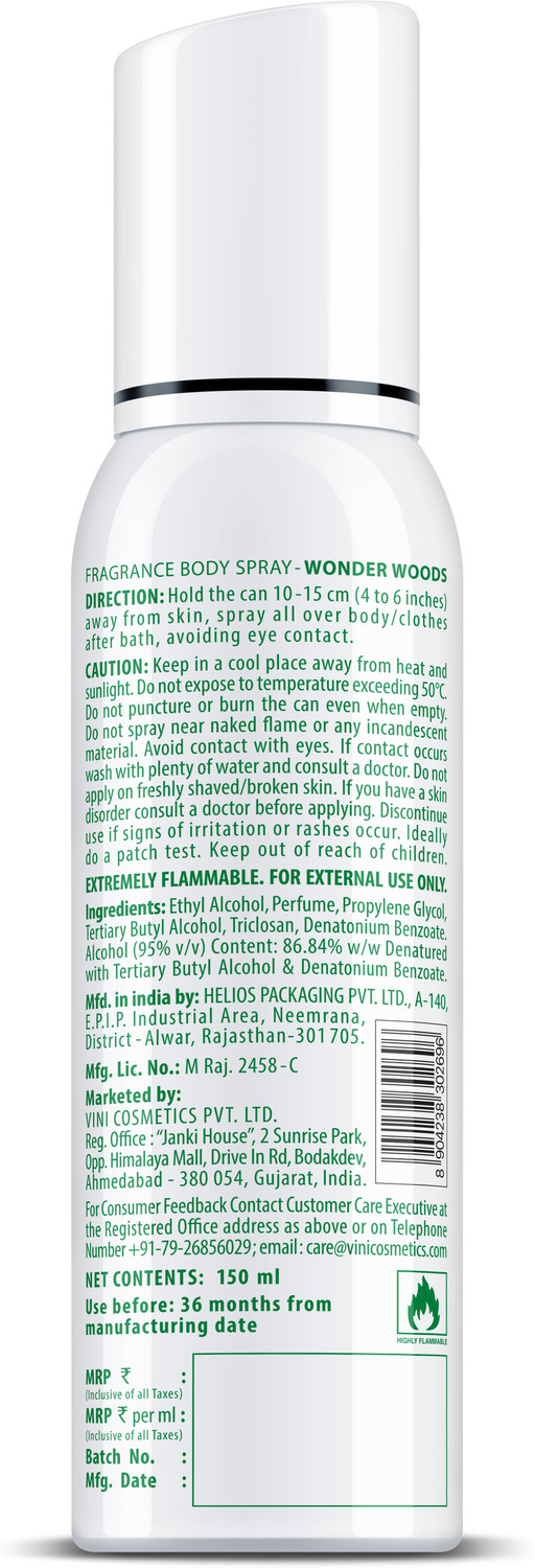 Image of FOGG Wonder Woods Deodorant With- Long Lasting Perfume Body Spray - For Men & Women