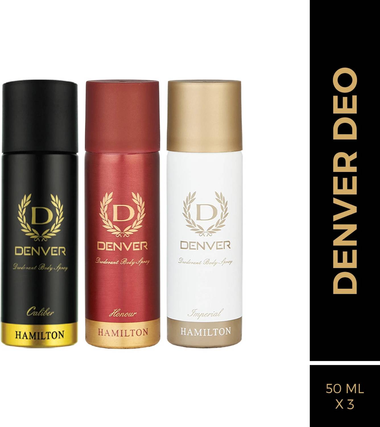 DENVER Imperial, Caliber, Honour Deo Body Spray (50ml x 3)