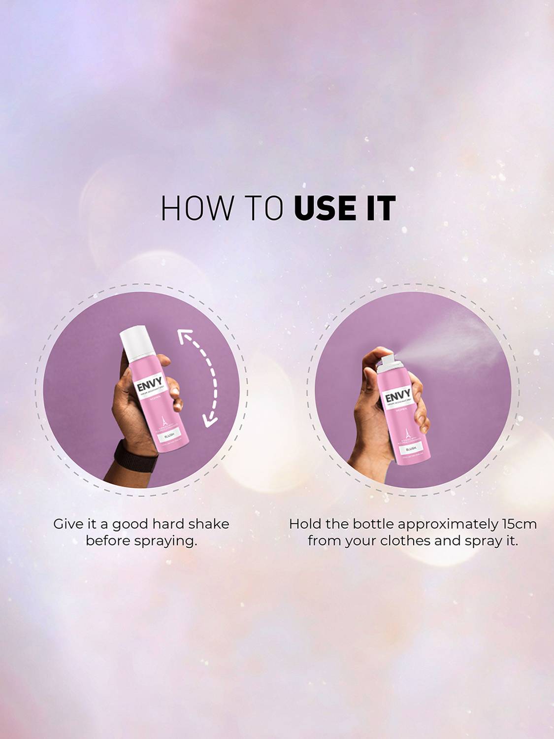 Envy Blush Long-Lasting Perfume Deodorant Spray for Women - Image 5