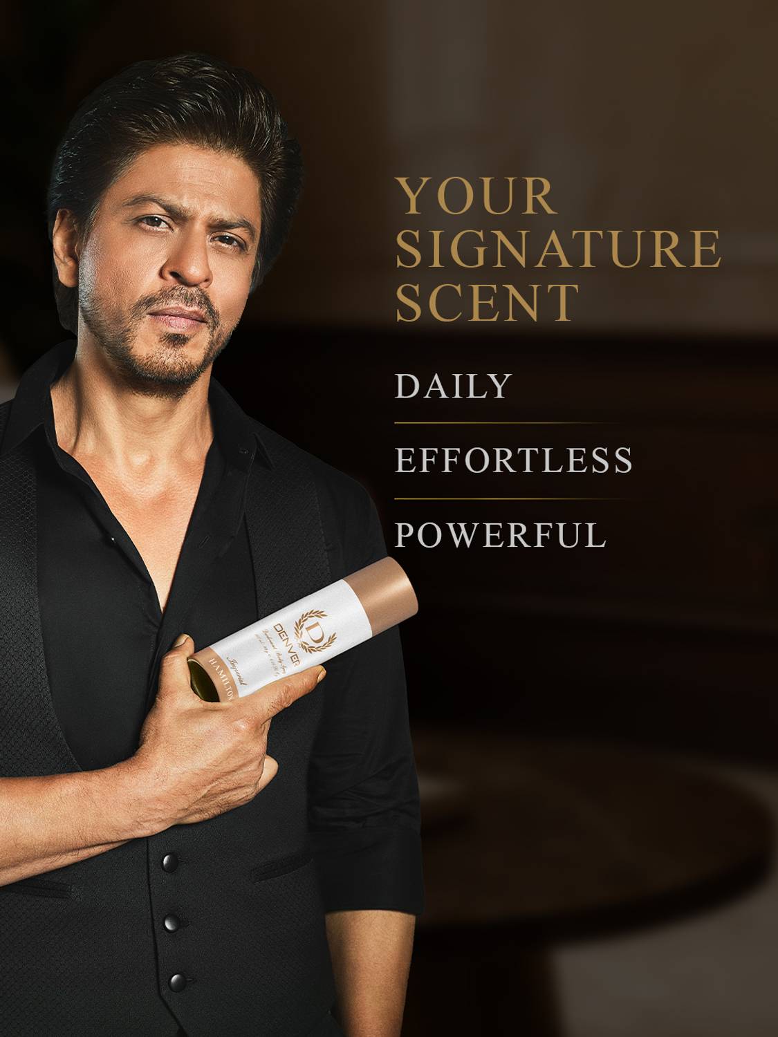 DENVER Black Code Body Spray - For Men - Image 2