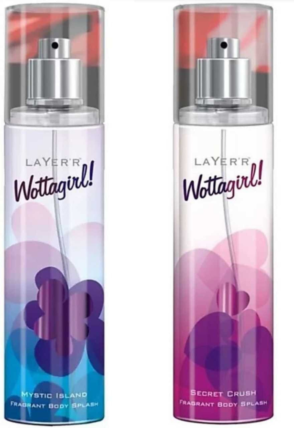 Image of LAYER'R Wottagirl Mystic Island & Secret Crush Combo Body Mist - For Women