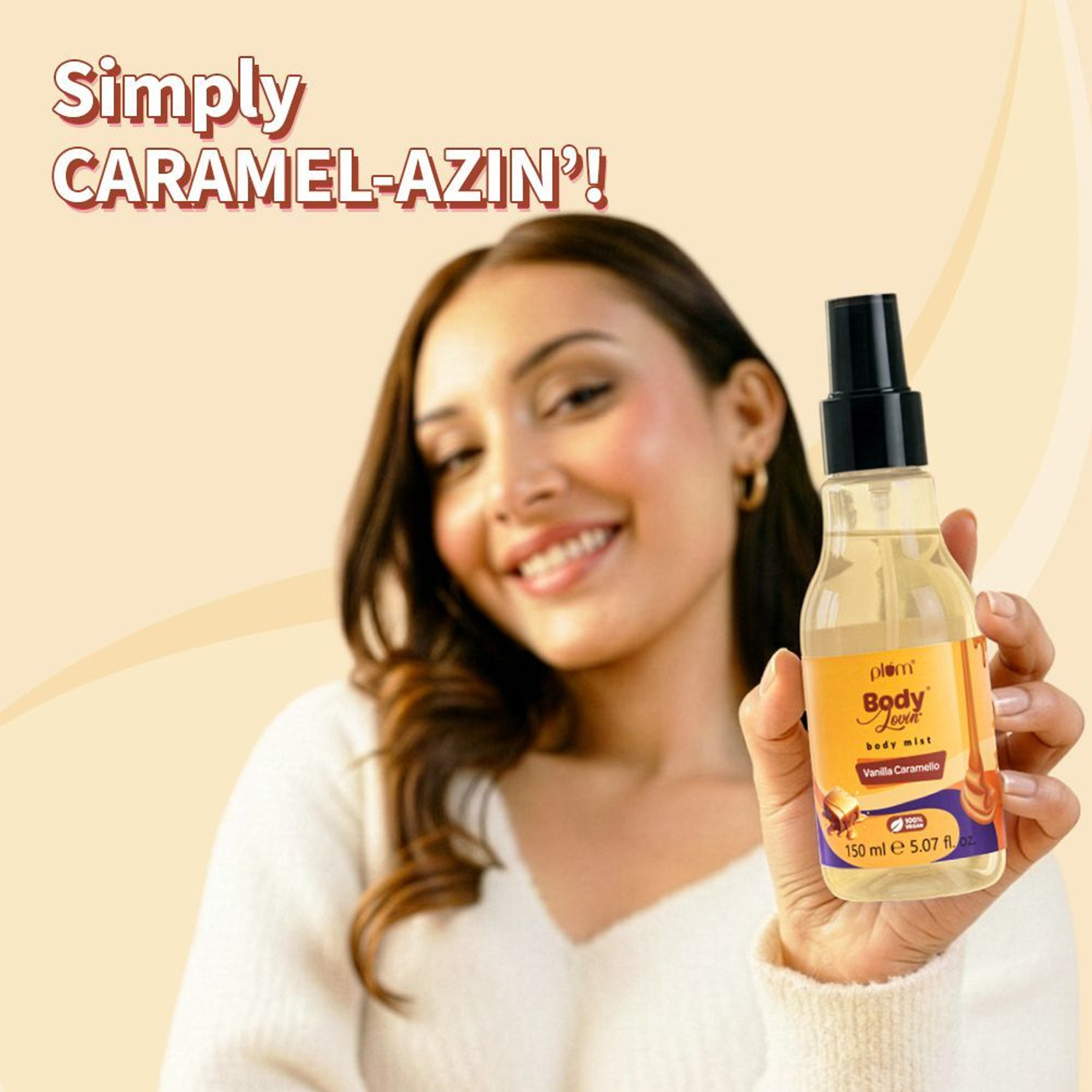 Image of Plum BodyLovin' Vanilla Caramello| A Long Lasting Delicious Vanilla Caramel Fragrance Body Mist - For Men & Women