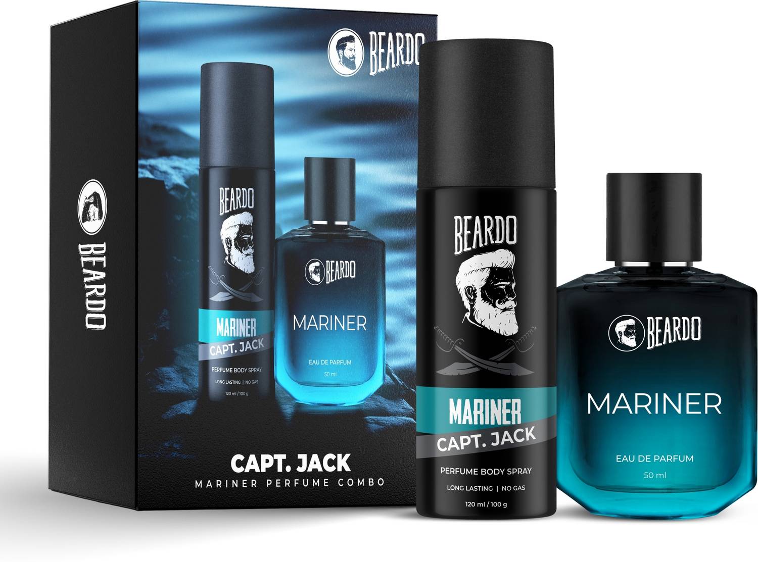 BEARDO Mariner Perfume & Captain Jack Body Spray - Image 1