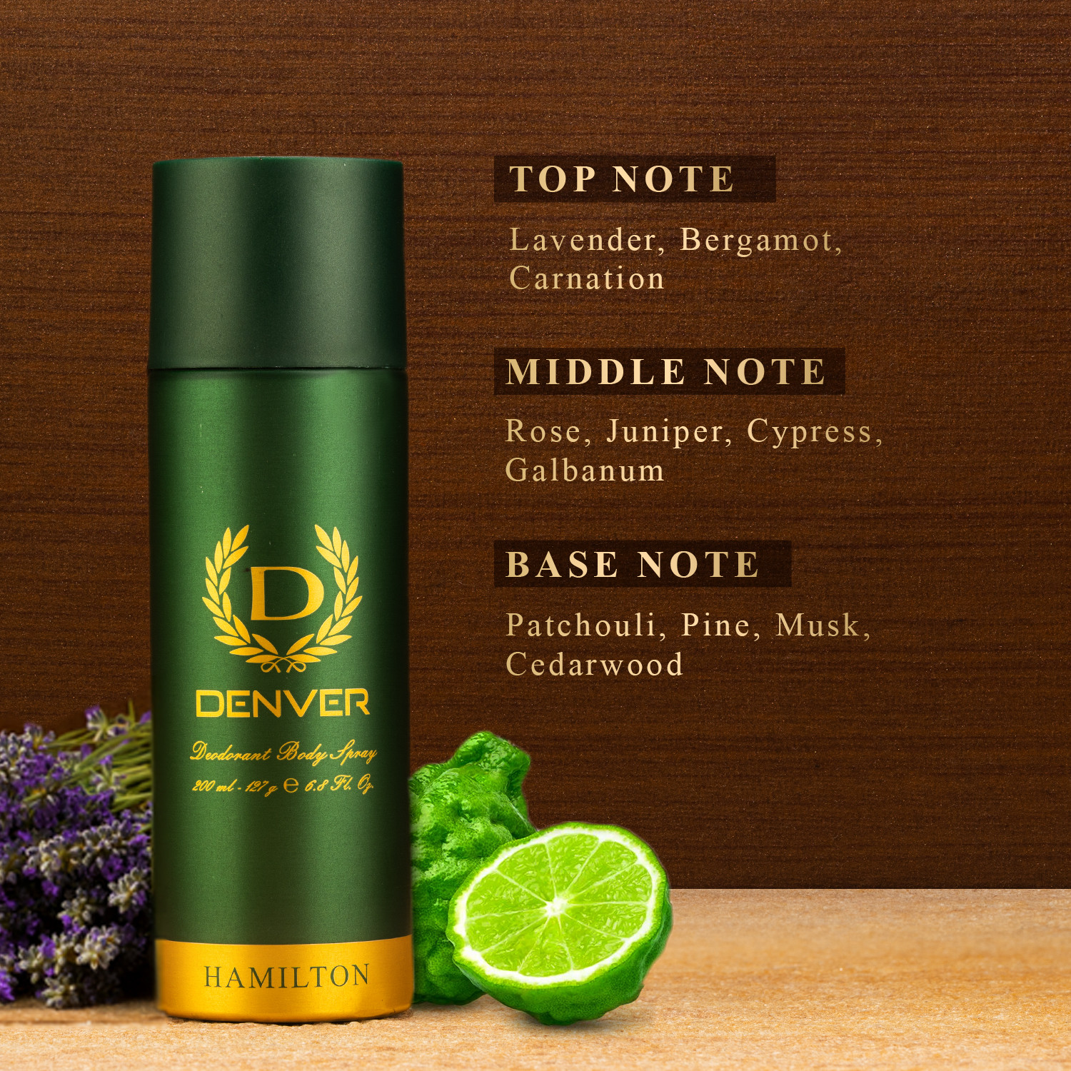 Image of DENVER Beginner's Grooming Combo|Hamilton 200 g+ Deep Cleanse Facewash 100 g Deodorant Spray - For Men