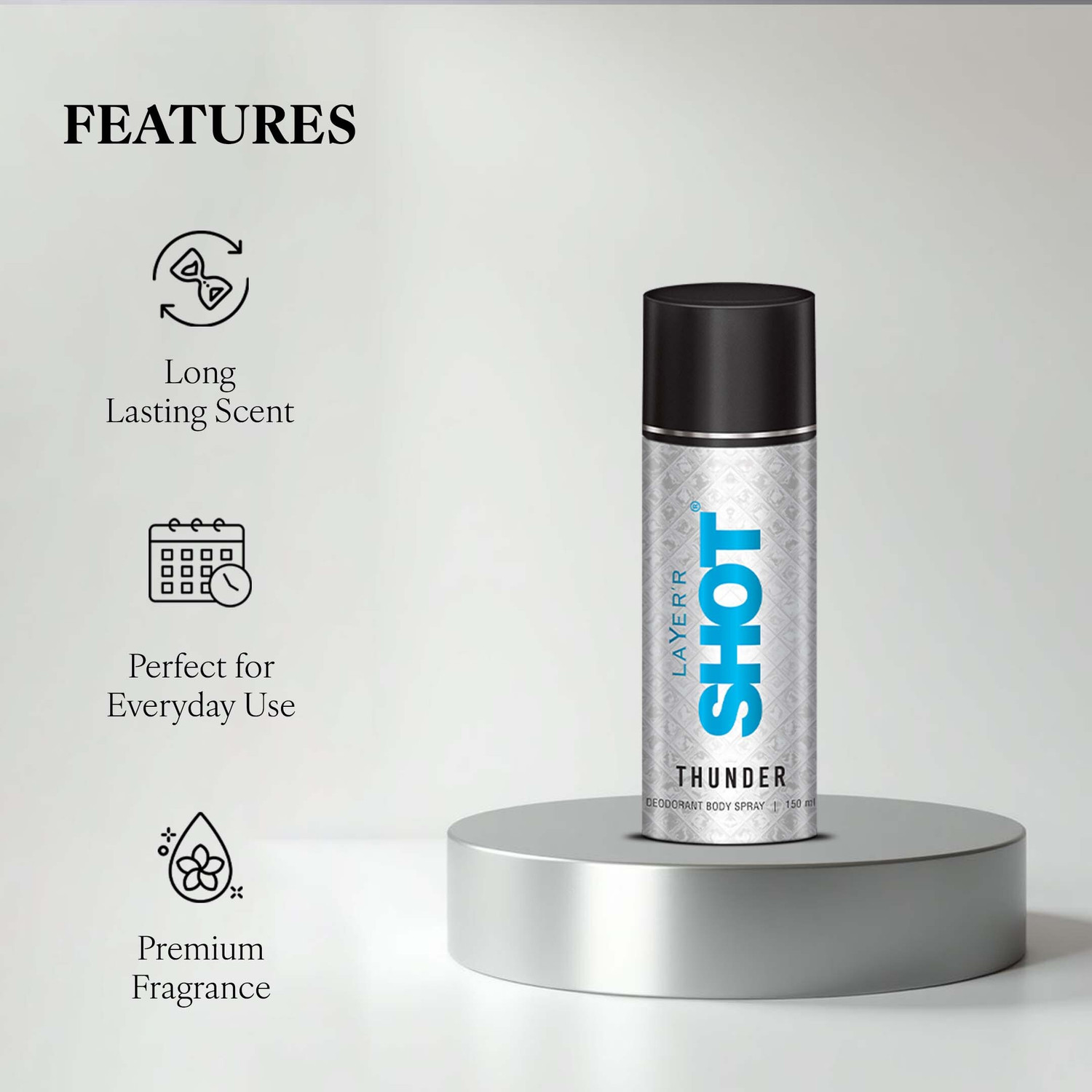Image of LAYER'R SHOT Thunder Deodorant Spray - For Men