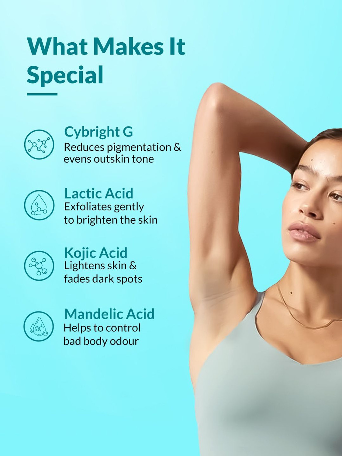 Image of Fixderma Nigrifix Underarm Ocean Roll on With 6% AHA, Lactic Acid & 1% Mandelic Acid Deodorant Roll-on - For Men & Women