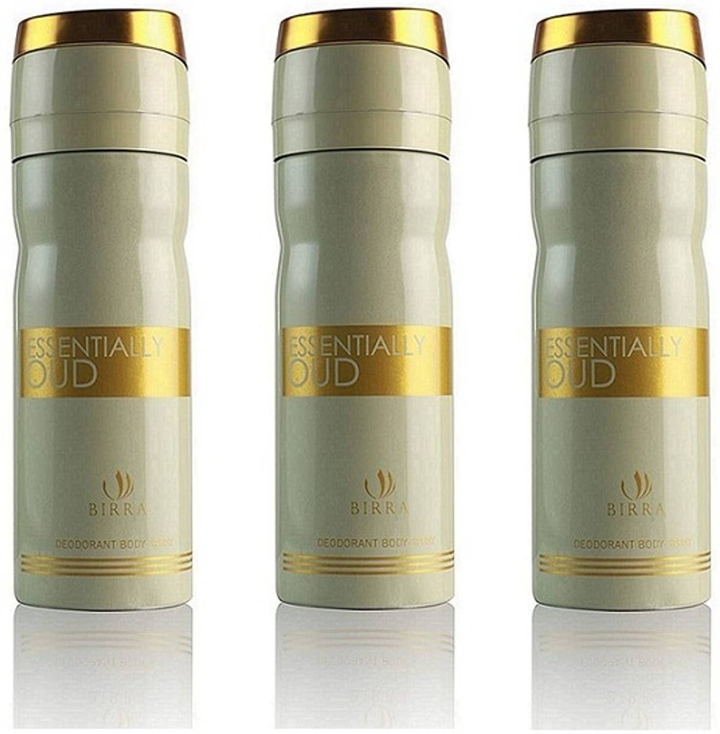 BIRRA ESSENTIALLY OUD DEODORANT SPRAY 200ML (PACK OF 3) Body Spray  -  For Men
