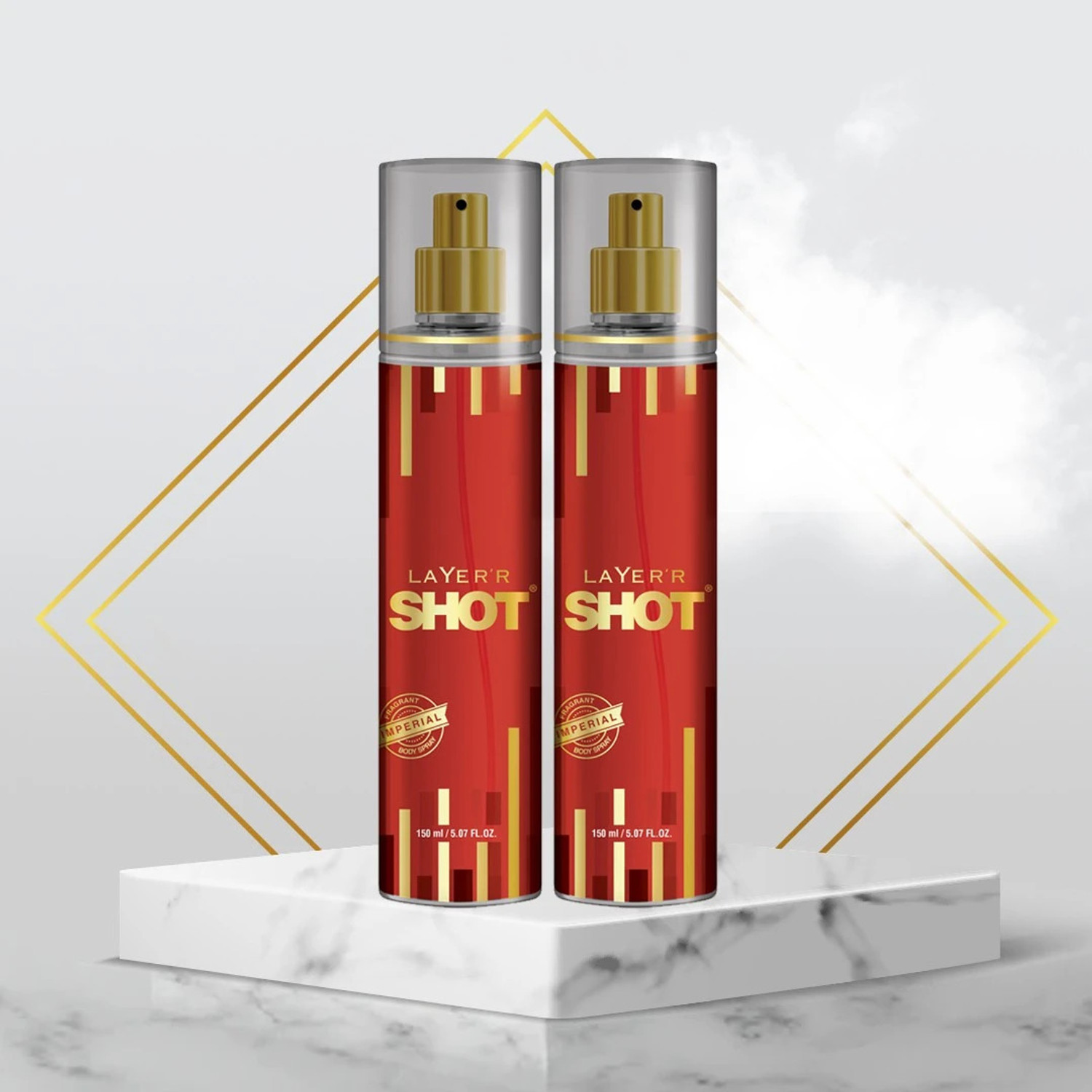 Image of LAYER'R Shot Imperial Fragrant Long Lasting Fragrance Body Spray - For Men