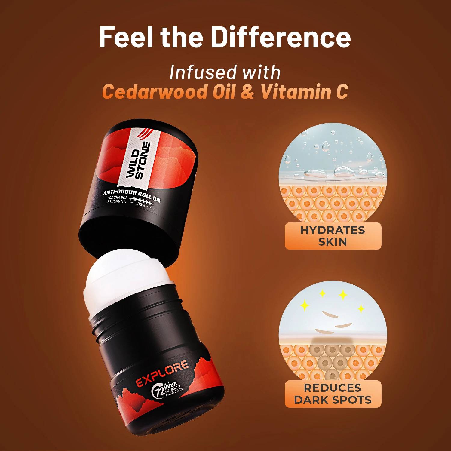 Wild Stone Explore Anti-Odour Roll-On, 50 ml - Image 4