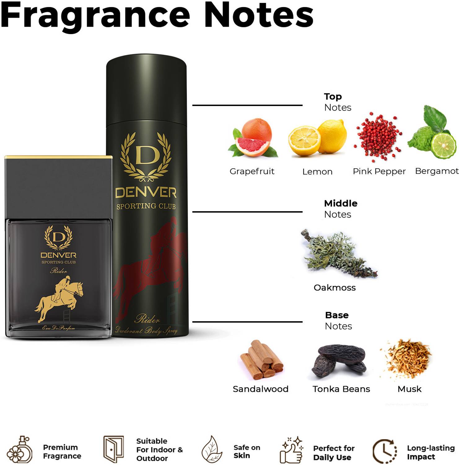 DENVER Sporting Club Rider Perfume 270 ml - Image 4