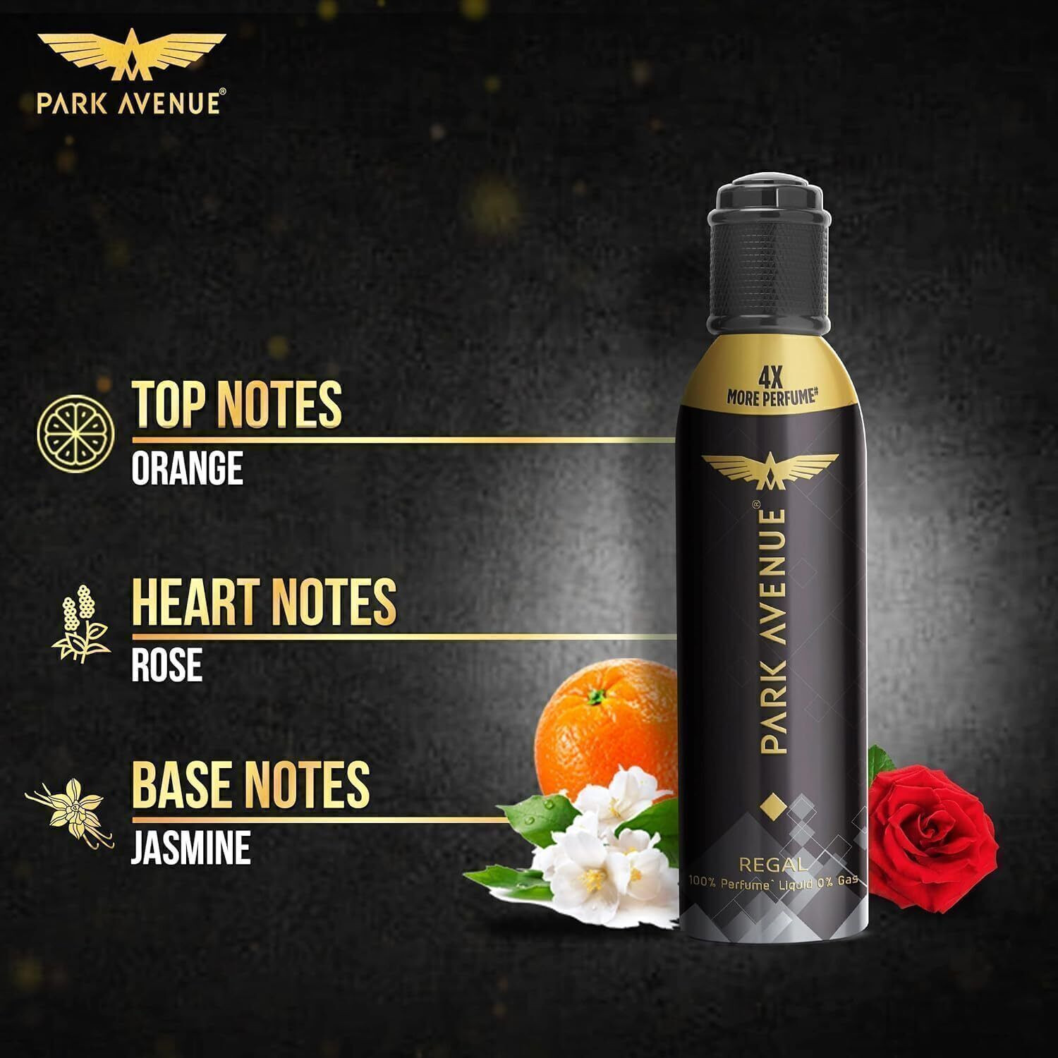 Image of PARK AVENUE Impact Regal Perfumed Deodorant Deodorant Spray - For Men