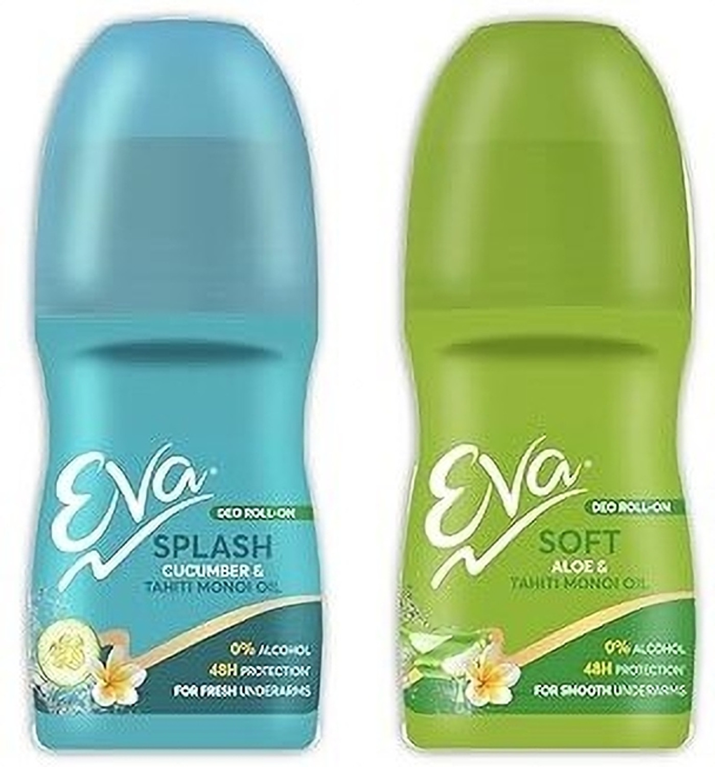 Image of EVA Soft & Splash Roll On Combo|For Fresh & Smooth Deodorant Roll-on - For Women (100 ml, Pack of 2)