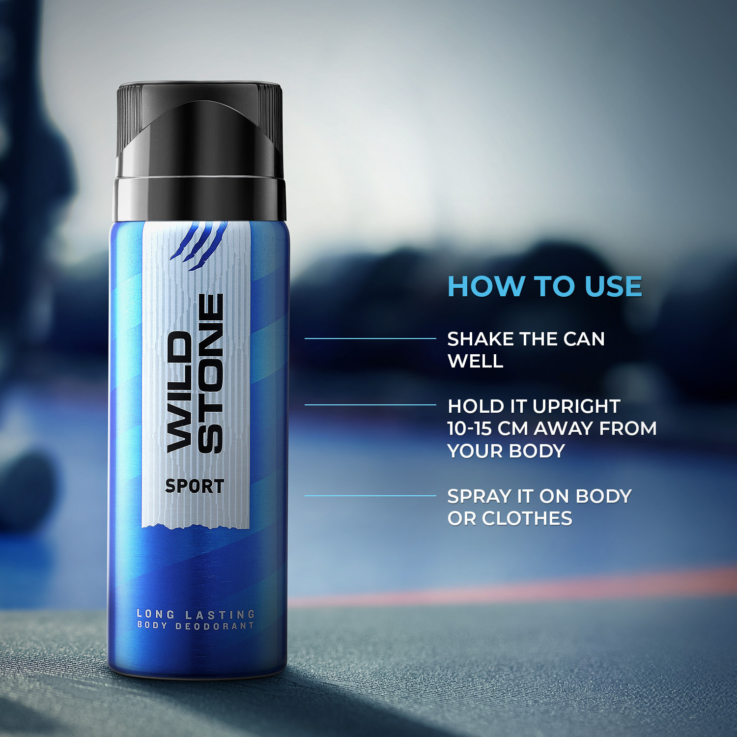 Image of Wild Stone Sport Long Lasting deodorant for Men | Best For GYM | Perfect Active Lifestyle Body Spray - For Men
