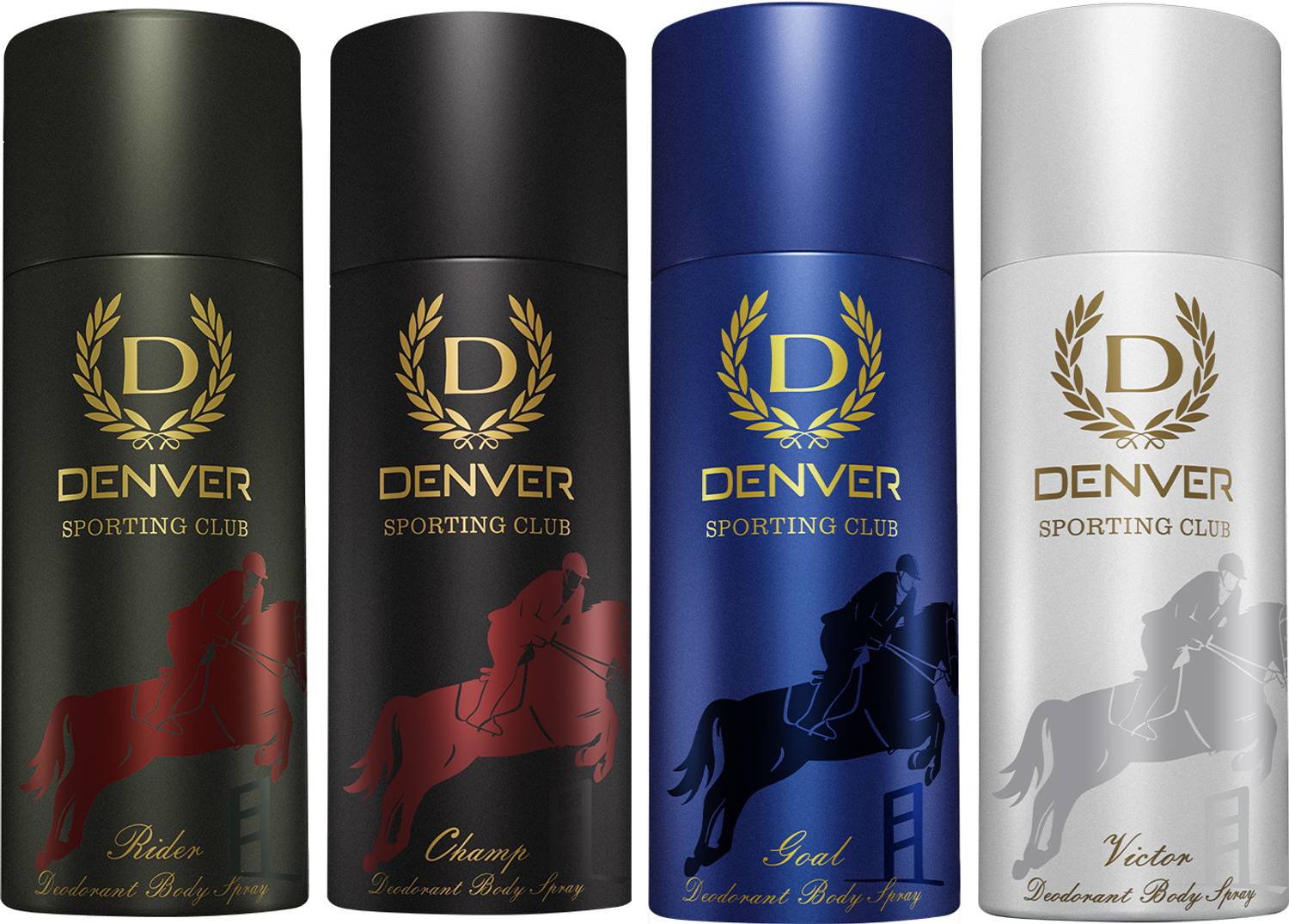 DENVER Sporting Club Rider, Goal, Victor & Champ Body Spray - F