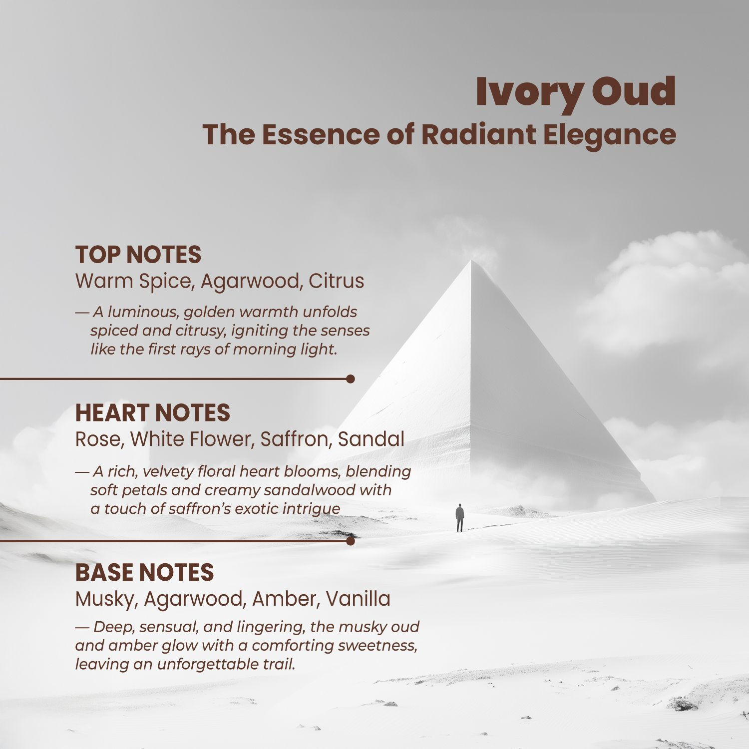 Image of RIYA OUD Ivory Perfume Body Spray for Unisex | Warm and Spicy Notes Deodorant Spray - For Men & Women