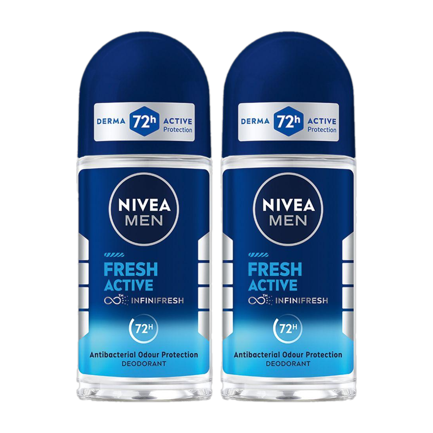 NIVEA Fresh Active Deodorant Roll-on 50ml - Image 1