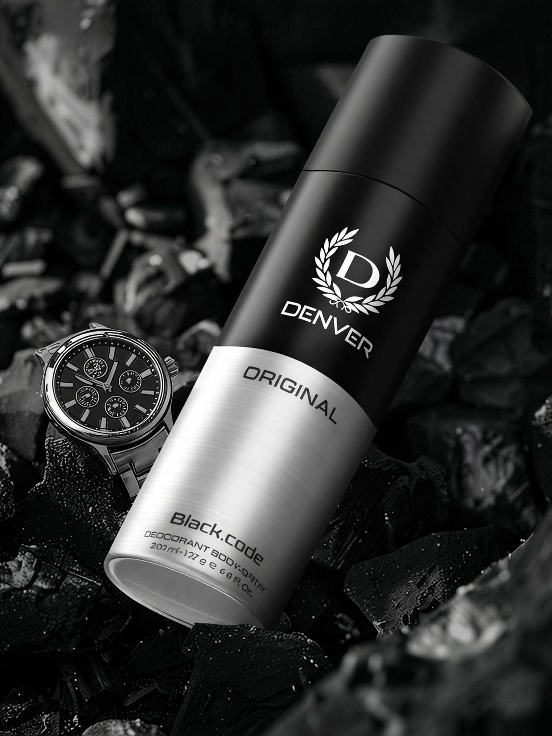 Image of DENVER Original Black Code Deodorant Body Spray - For Men