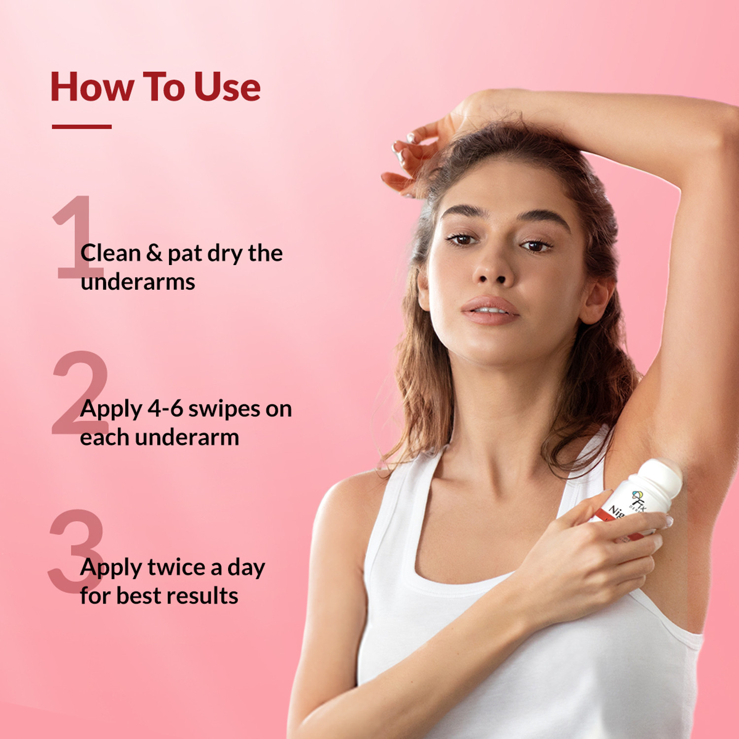 Image of Fixderma Nigrifix Underarm Velvet Musk Roll on with 6% AHA, Lactic Acid & 1%Mandelic Acid Deodorant Roll-on - For Men & Women