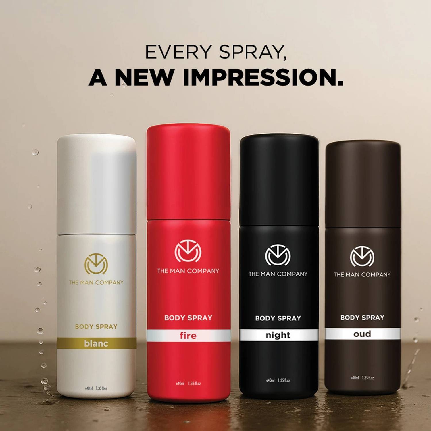 THE MAN COMPANY Travel Deo Kit - 4 Mini Body Sprays - Image 3
