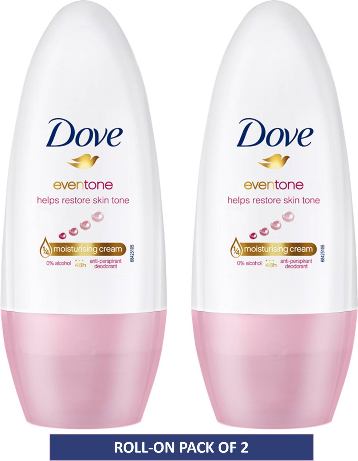 DOVE Eventone Deodorant Roll-on - For Women (100 ml, Pack of 2)