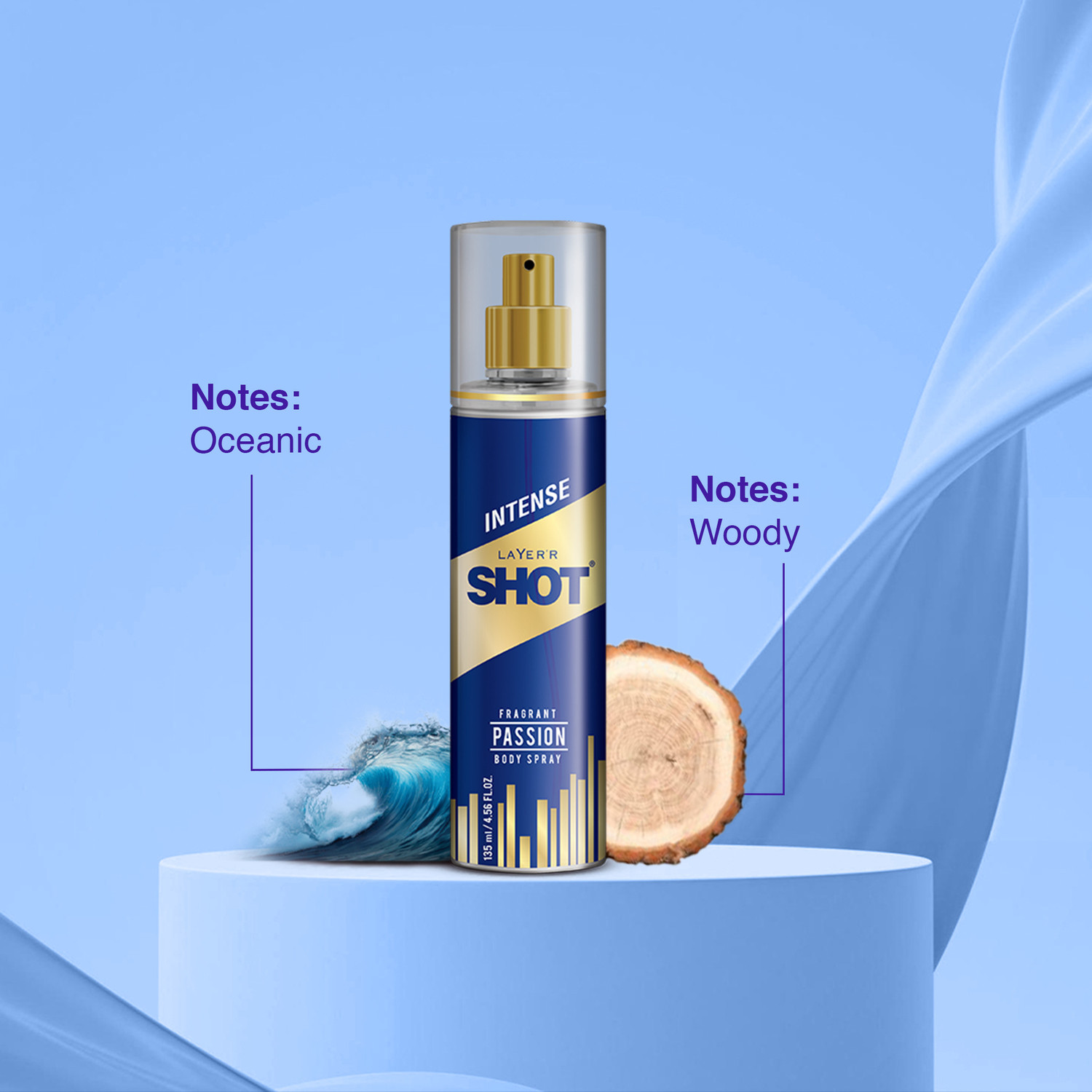 Image of LAYER'R Shot Passion Long Lasting Fragrance Body Spray - For Men