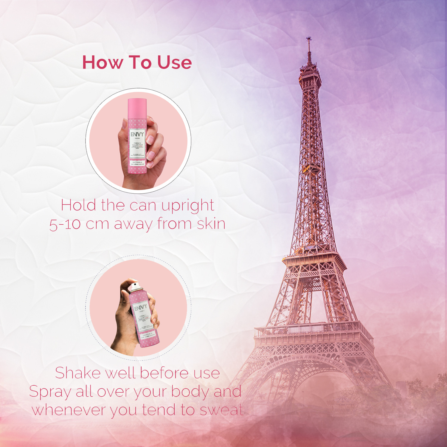 Image of Envy Victoria French-Collection Perfume Deodorant Spray - For Women